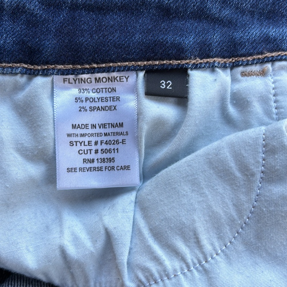 Distressed Blue Jeans - Picture 4 of 5